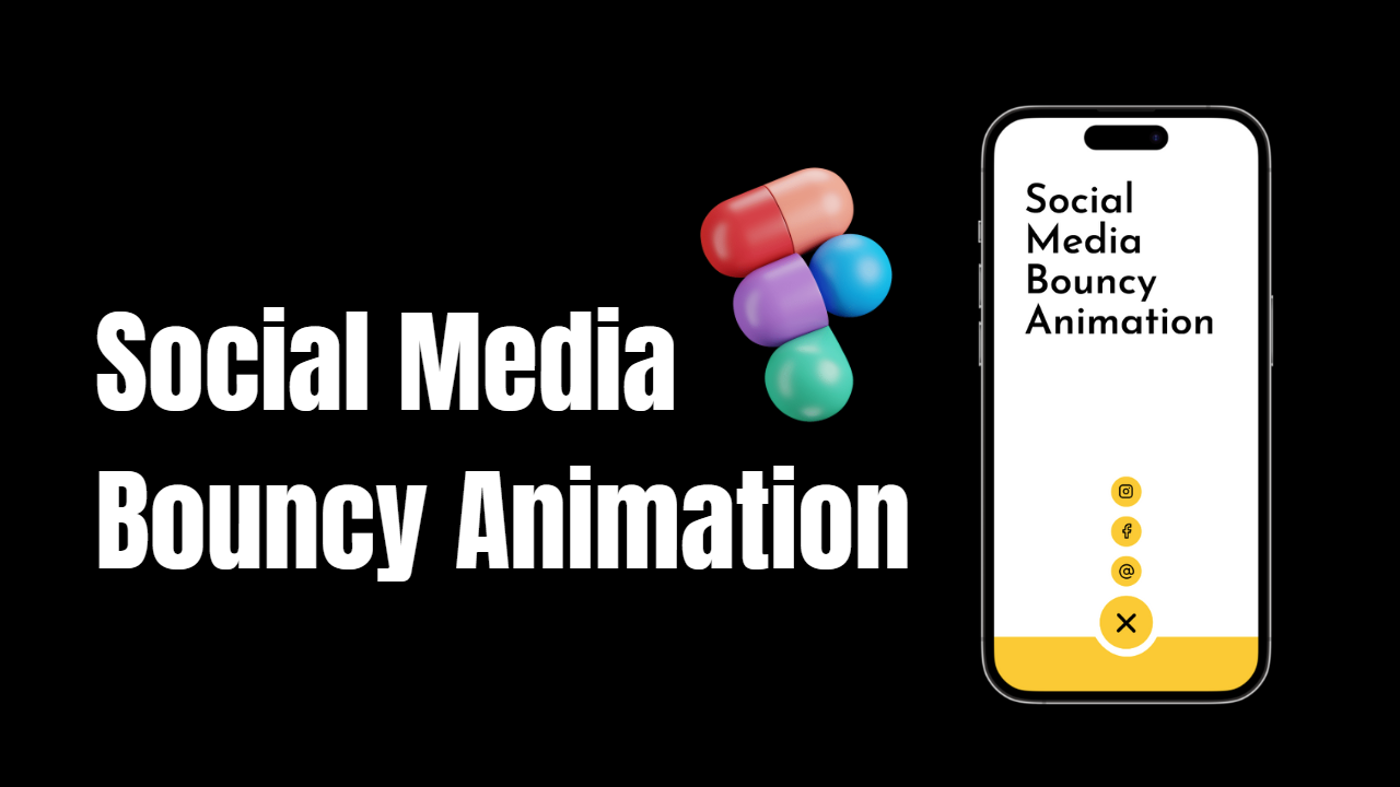 Animated social media buttons by figma tool